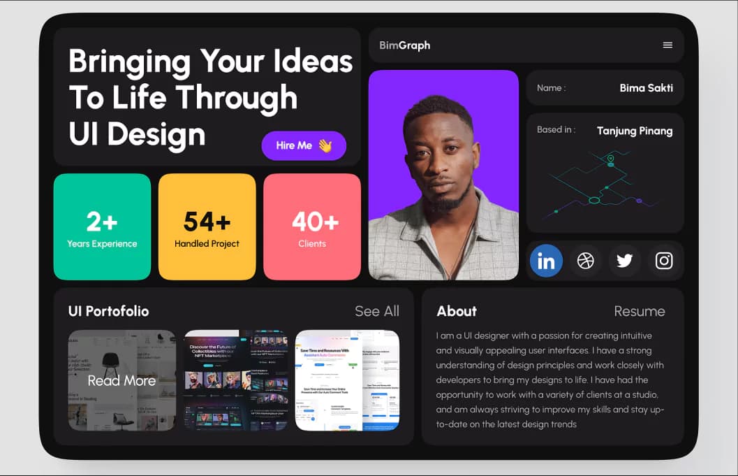 Online advertising project preview