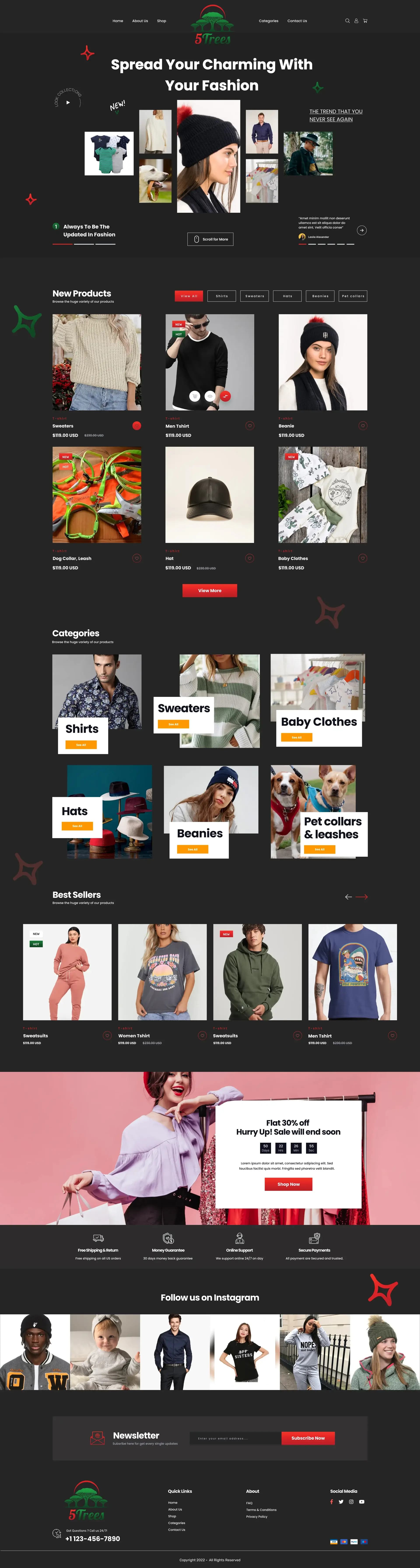 5Trees website preview