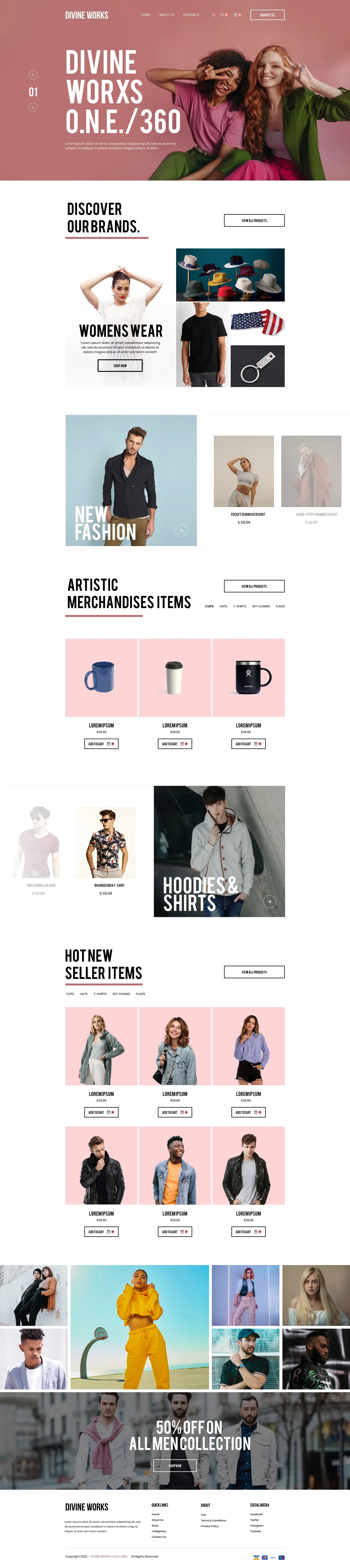 Divine Works website preview