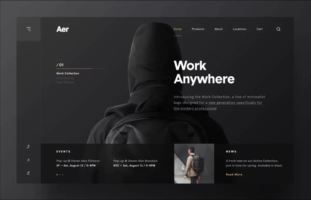 Online Store Squarespace template preview