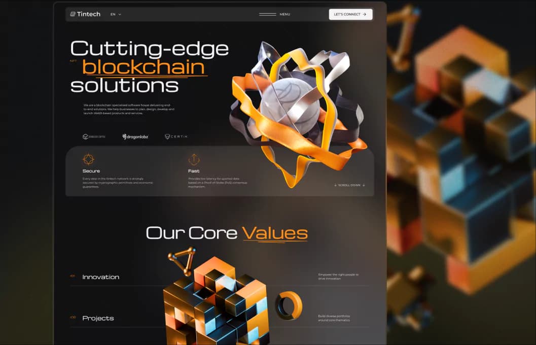 Services Squarespace template preview